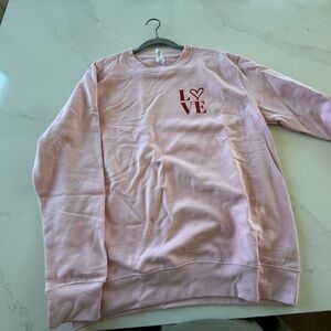 Pink LOVE Crewneck Sweatshirt